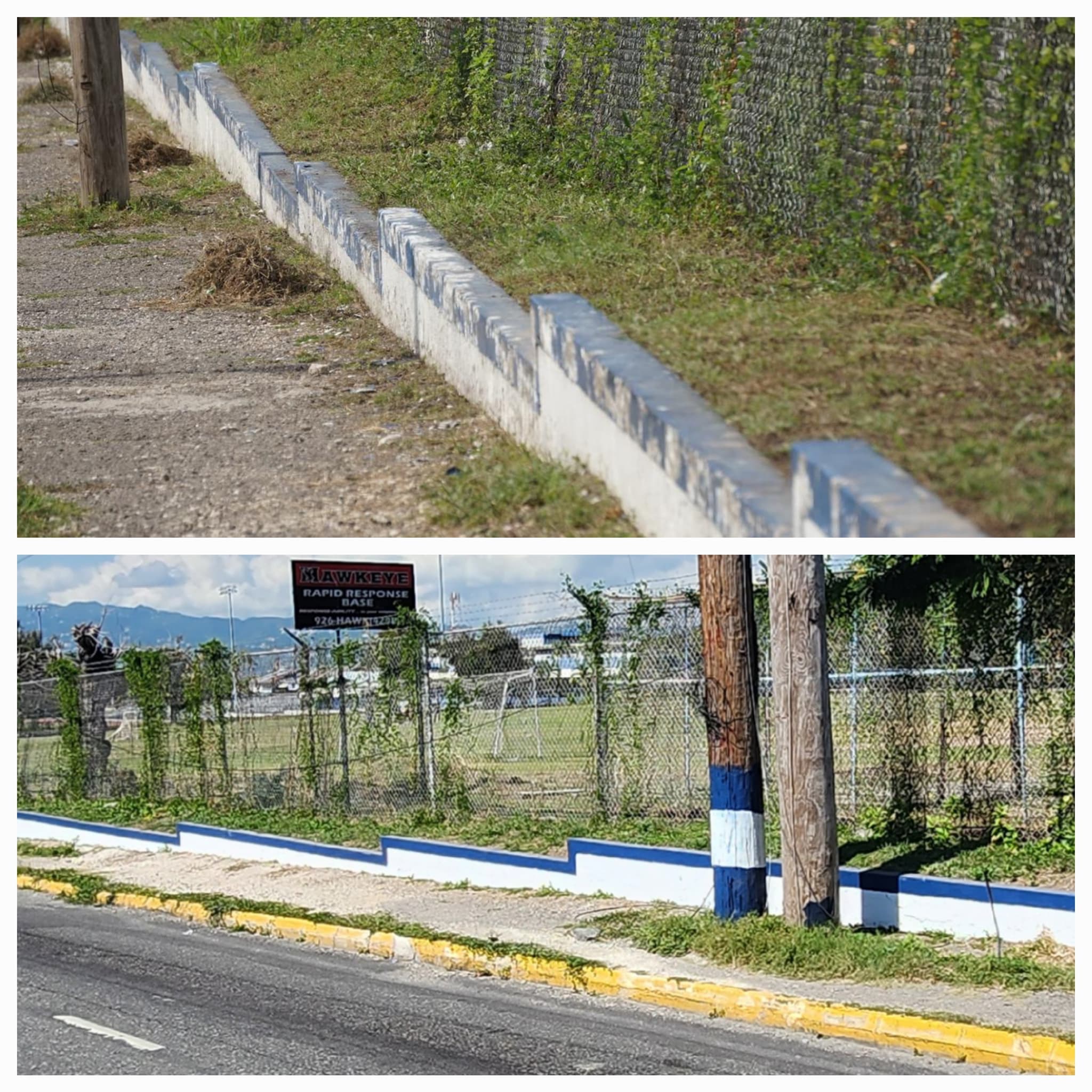 Before and after the facelift